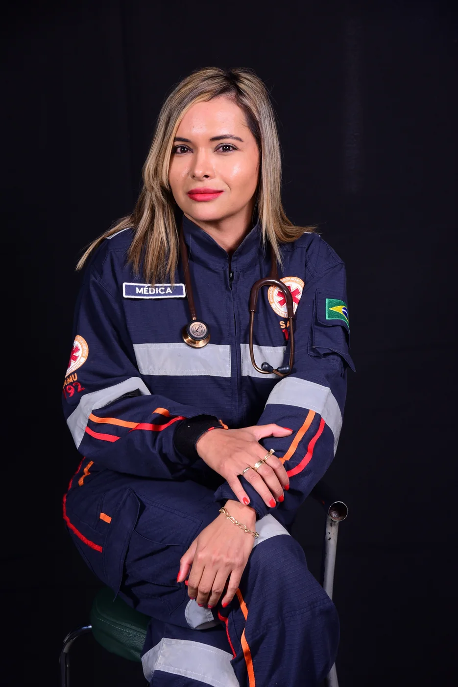 Fagnajabia com uniforme médico